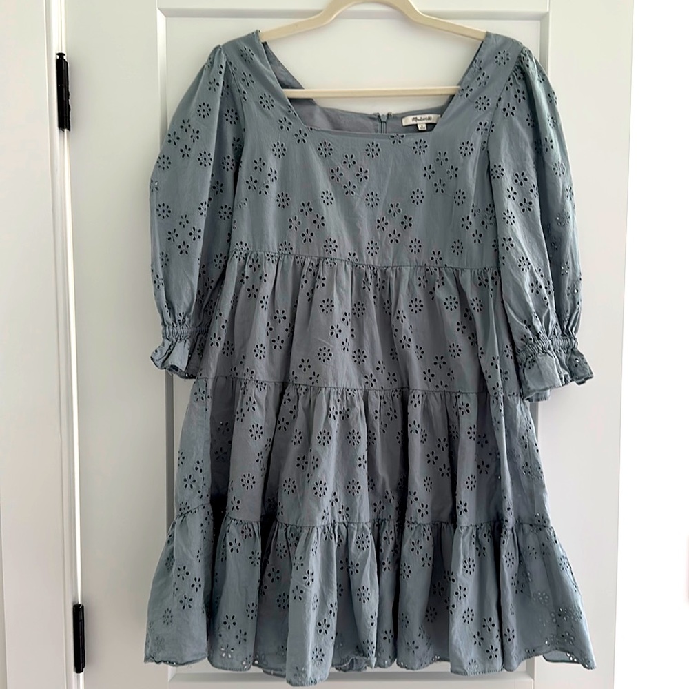 Madewell Size 6 Mini dress with embroidery